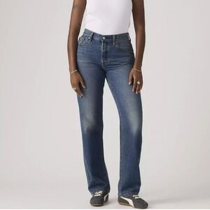 Levis 501 90's Original Fit Jeans Medium Wash Blue Denim Size W 27 x L 30